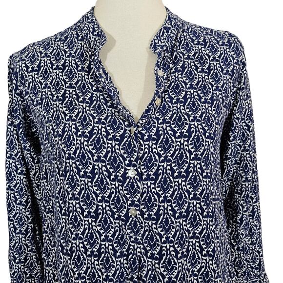 RockFlowerPaper Blue Printed Blouse - Picture 5 of 9